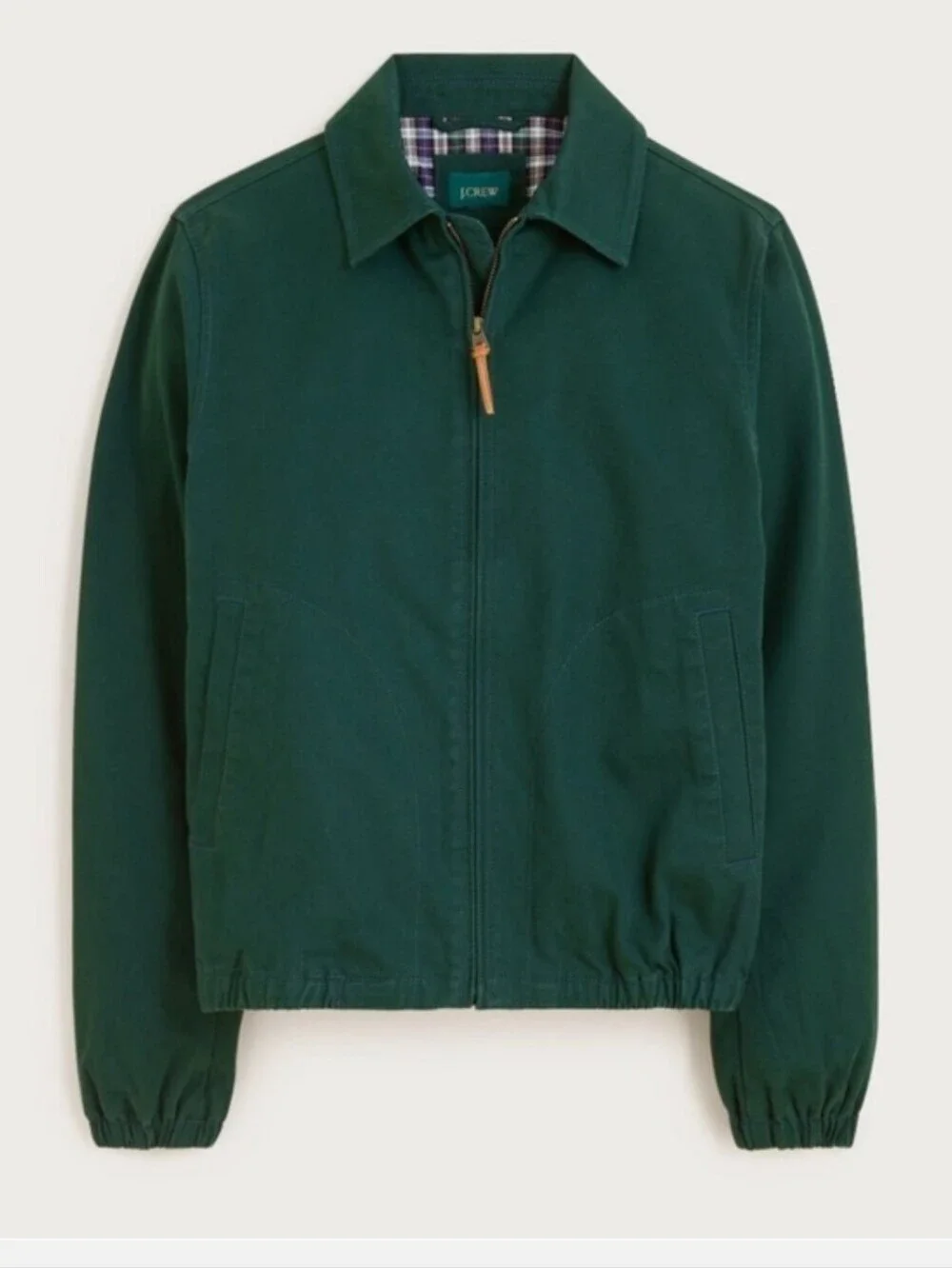 J Crew Harrington jacket in cotton twill BJ059 Size XS Green